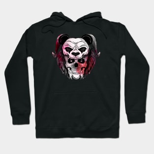 Red Panda Gothic Skull Hoodie